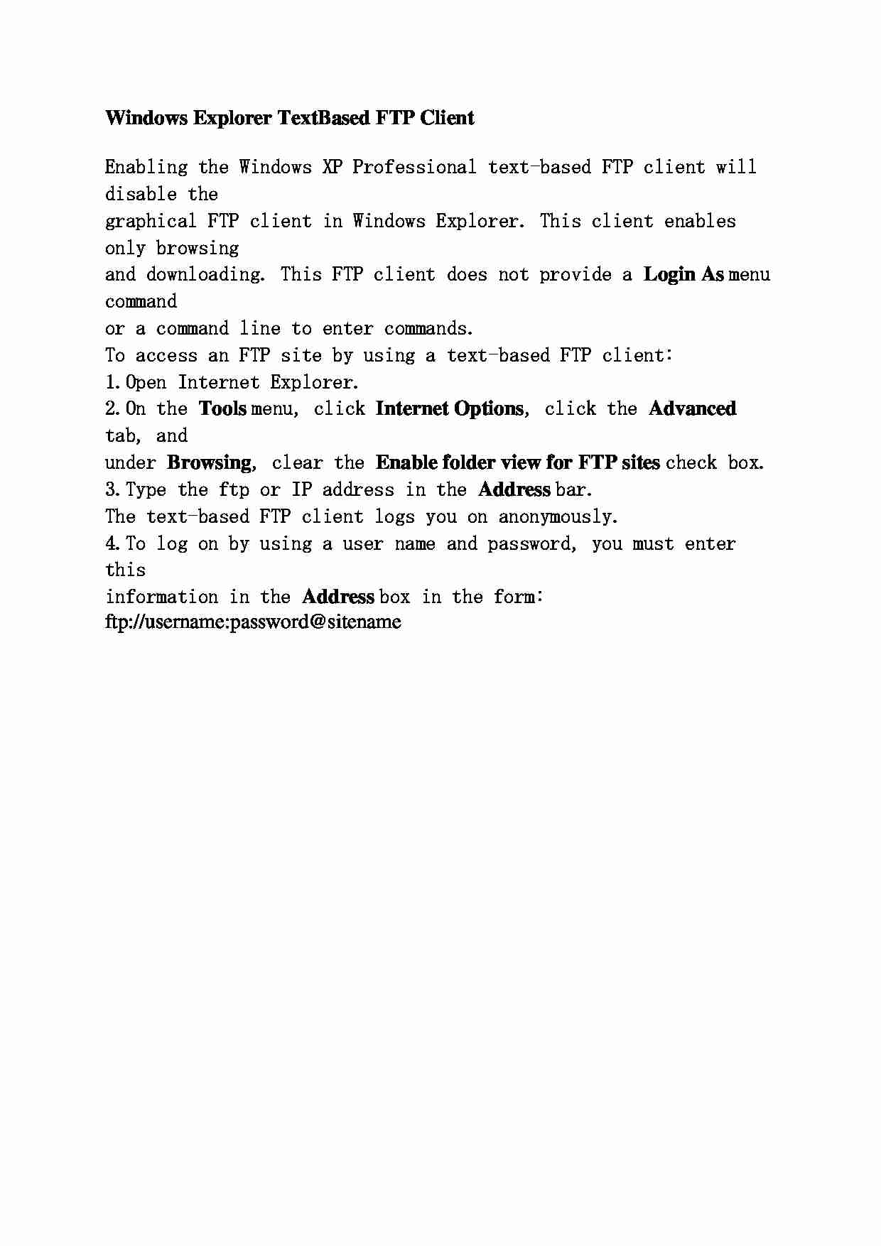 Eksplorator Windows klient FTP podstawie tekstu - strona 1