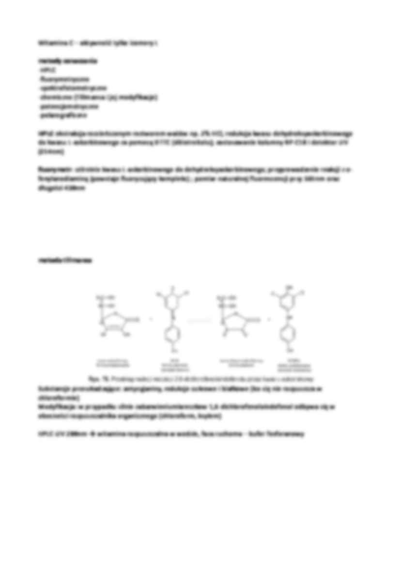 Oznaczenie witamin rozpuszczalnych w wodzie - wykład - strona 3