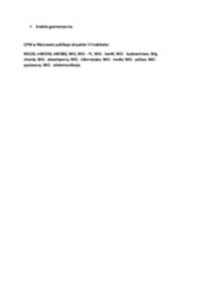 Indeksy giełdowe - opracowanie - strona 2