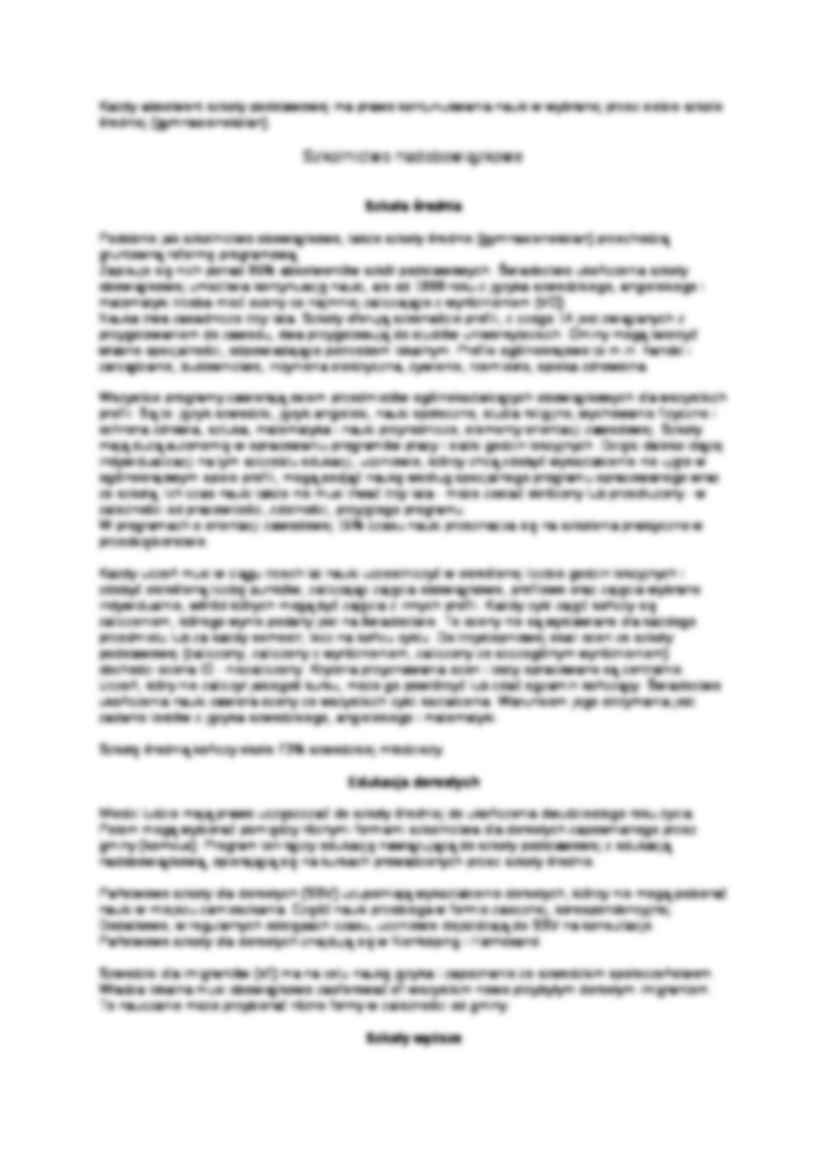 SYSTEM NAUCZANIA W SZWECJI- pedagogika - strona 3