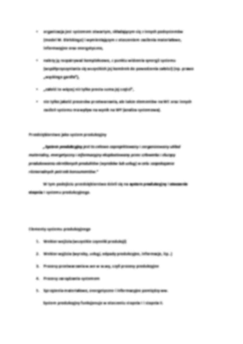 Podejście systemowe w zarządzaniu przedsiębiorstwem - wykład - strona 2