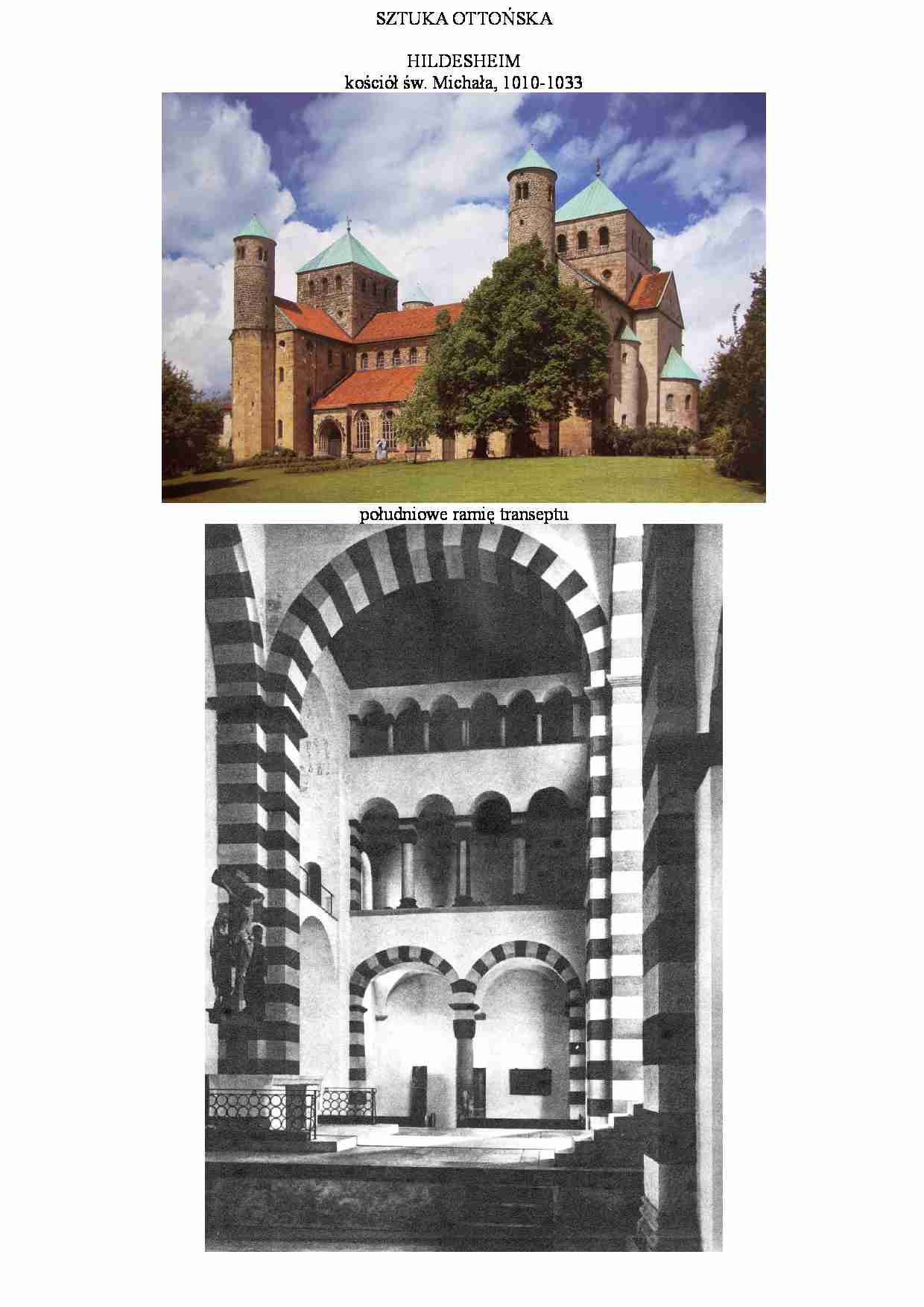 Sztuka ottońska-kościół św. Michała w hildesheim - strona 1