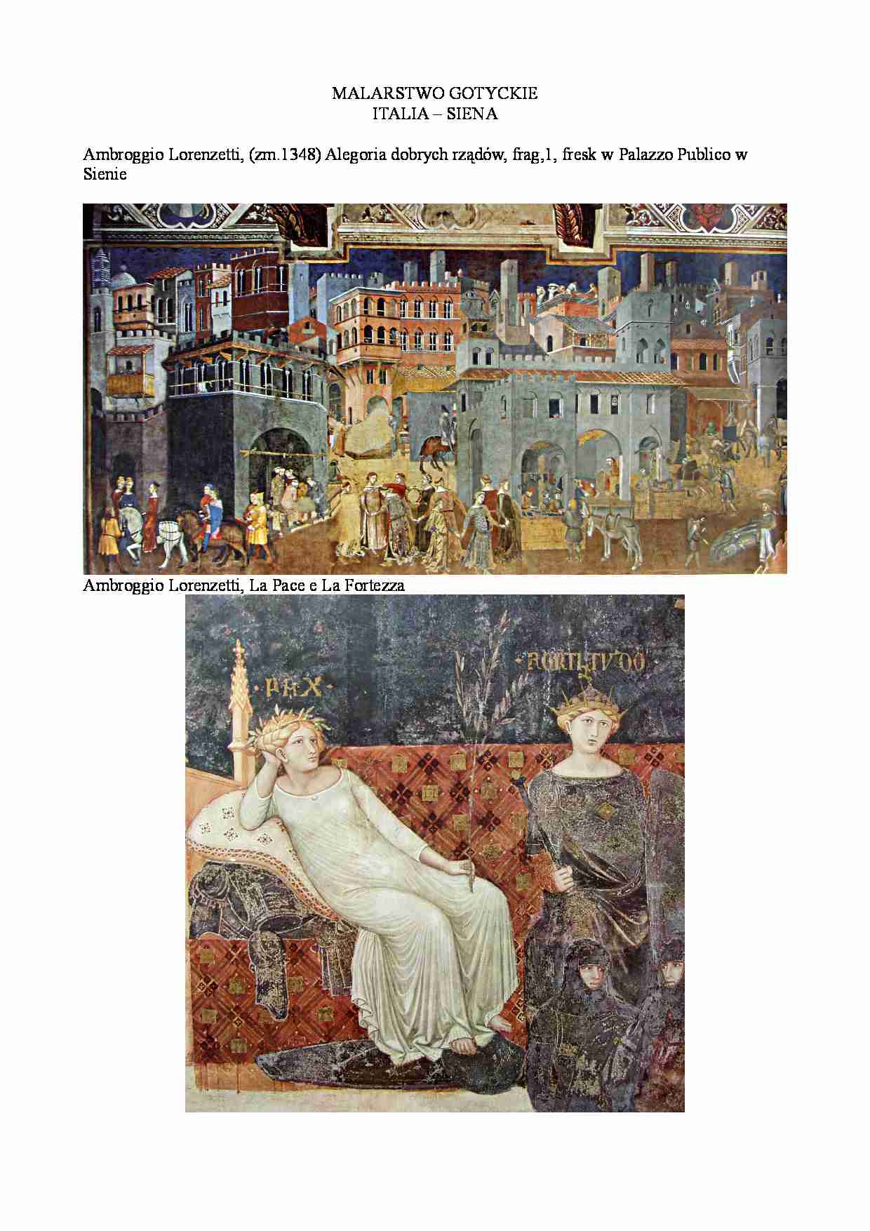 Historia sztuki wykład - Italia Siena - strona 1
