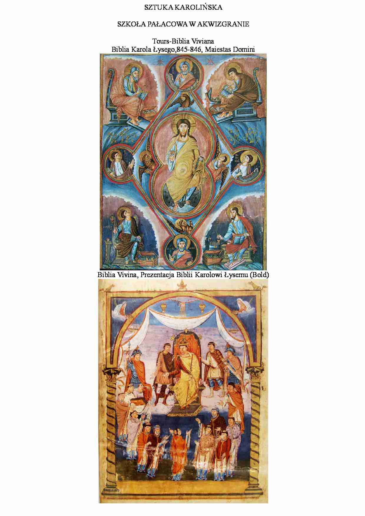 Sztuka karolińska-Tours-Biblia Viviana - strona 1