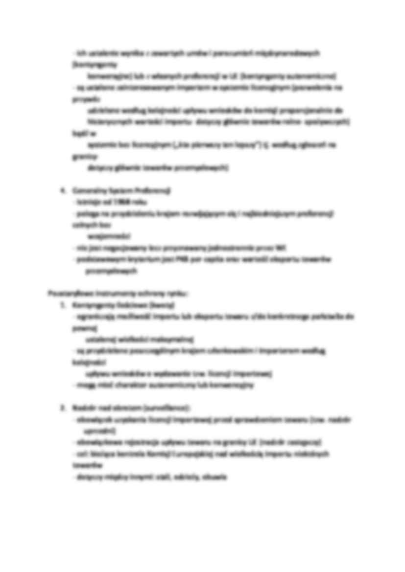 Taryfowe instrumenty ochrony rynku -opracowanie - strona 2