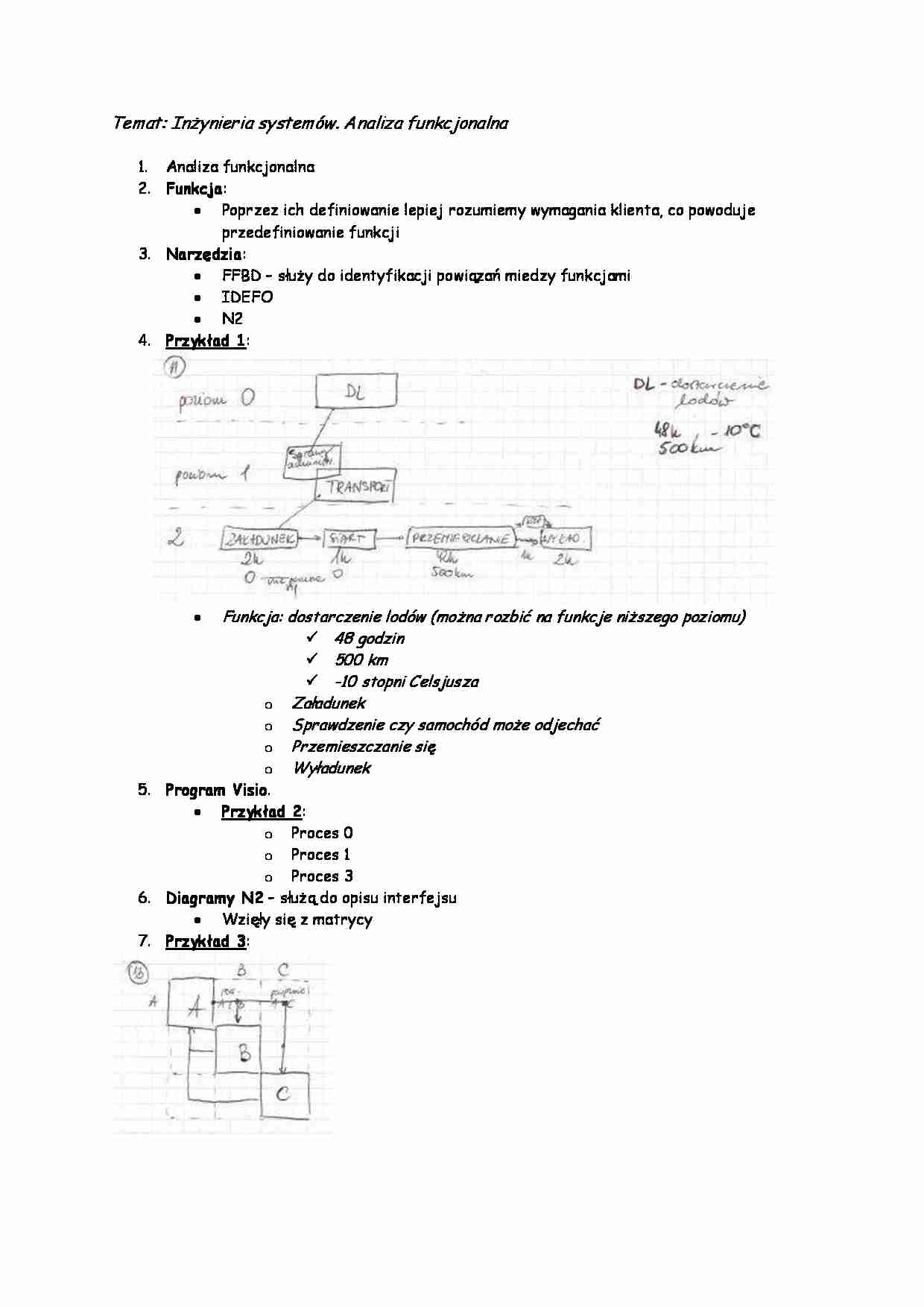 Inżynieria systemów -opracowanie - strona 1