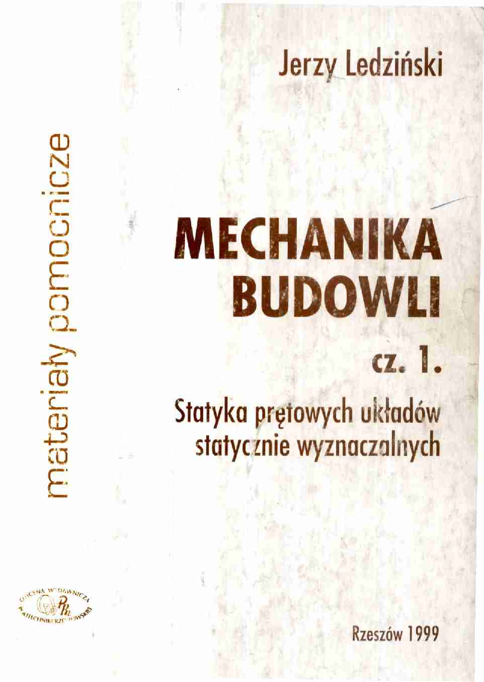 Mechanika Budowli - skrypt - strona 1