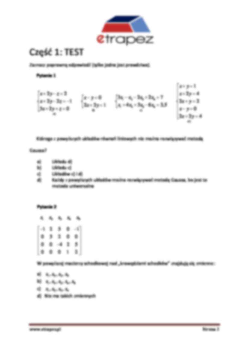 Metoda Gaussa - omówienie - strona 2