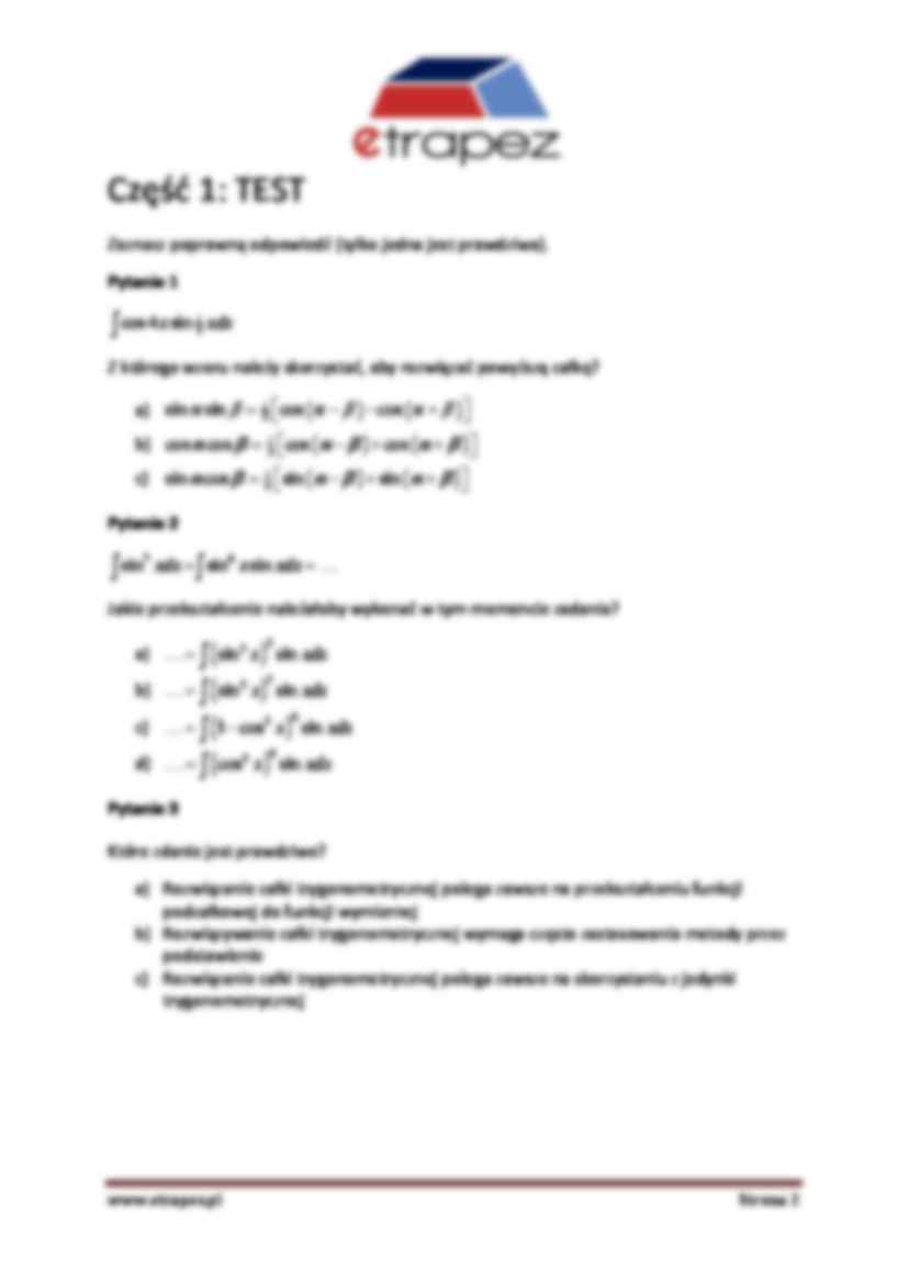 Trygonometria - omówienie - strona 2
