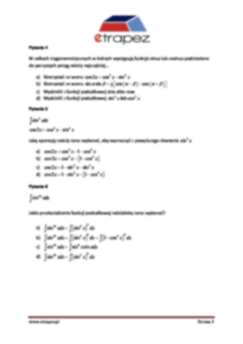 Trygonometria - omówienie - strona 3