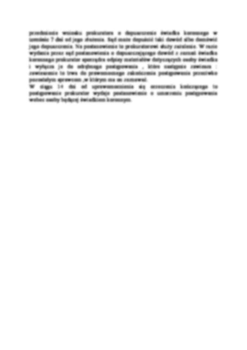 Przesłanki dopuszczalności i procedurę ustanowienia instytucji  świadka koronnego-opracowanie - strona 2