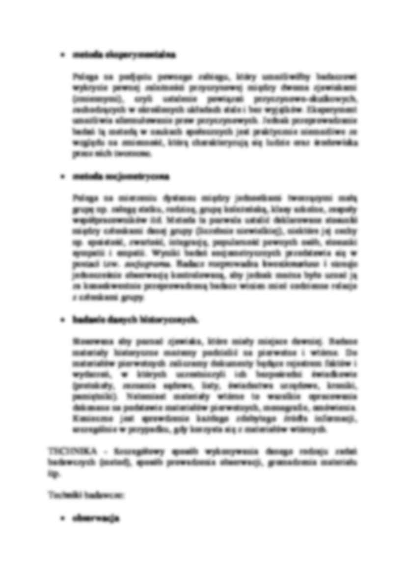 Ogólna charakterystyka technik badawczych-opracowanie  - strona 2