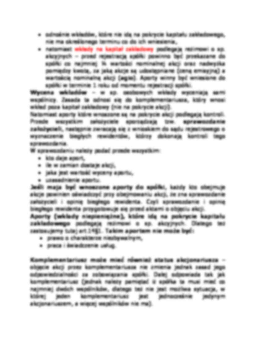 Etapy powstania spółki komandytowo-akcyjnej-opracowanie - strona 3