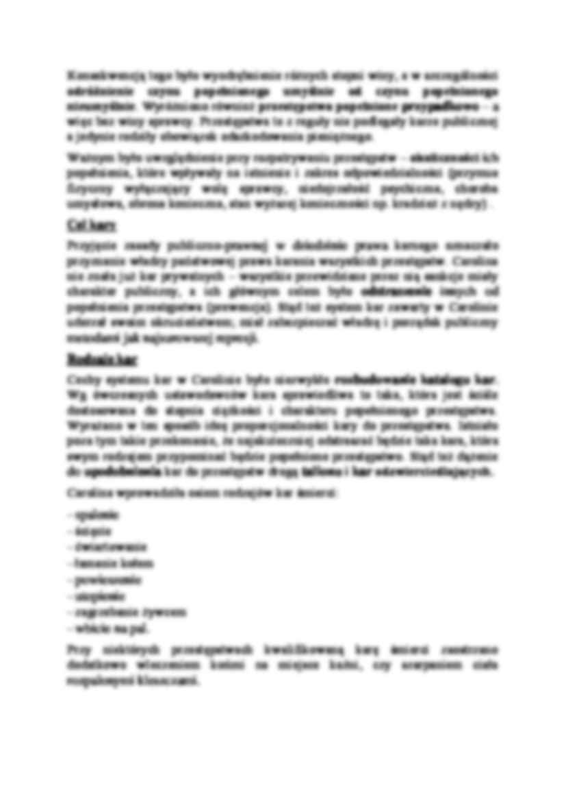 Constitutio Criminalis Carolina, proces inkwizycyjny-opracowanie - strona 2