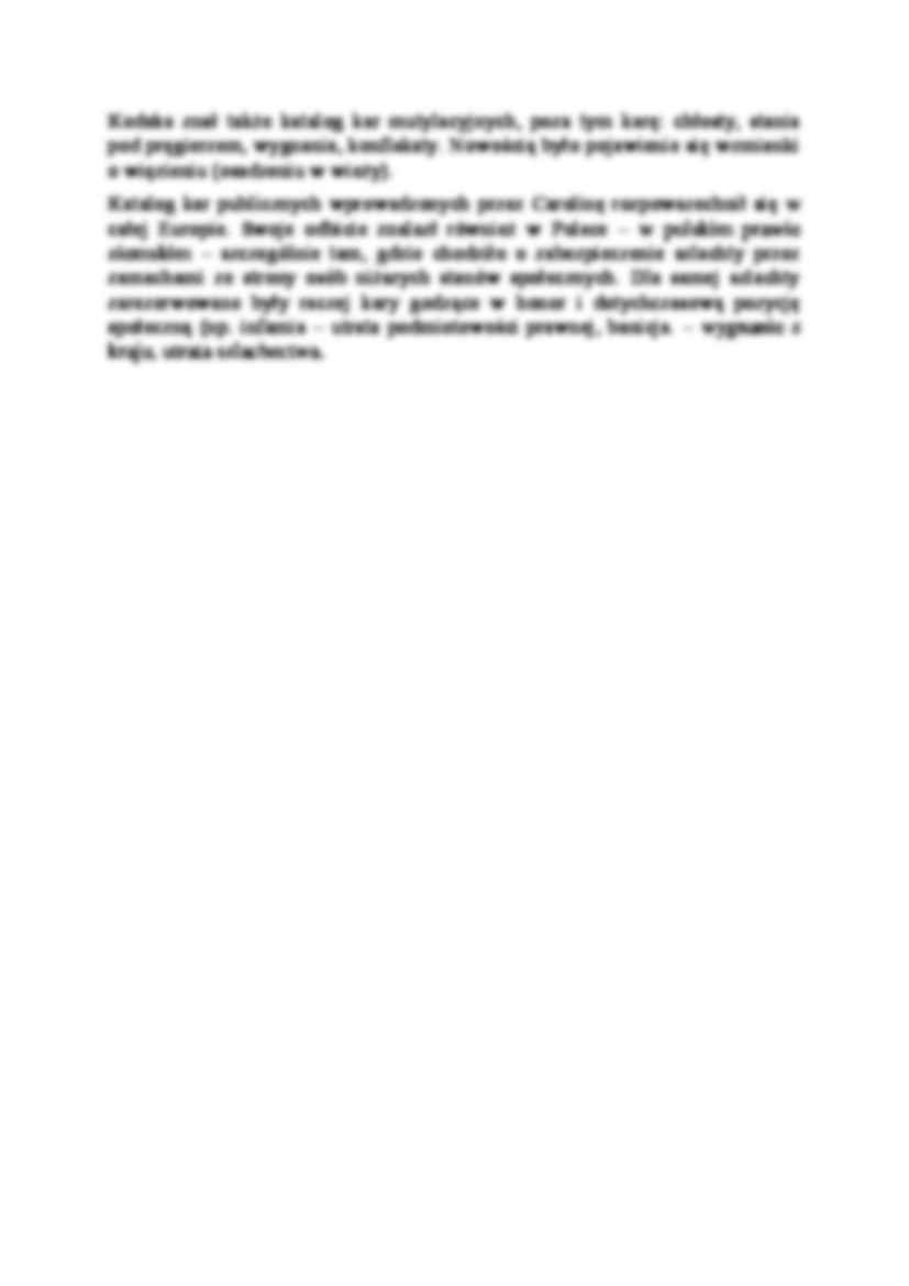 Constitutio Criminalis Carolina, proces inkwizycyjny-opracowanie - strona 3