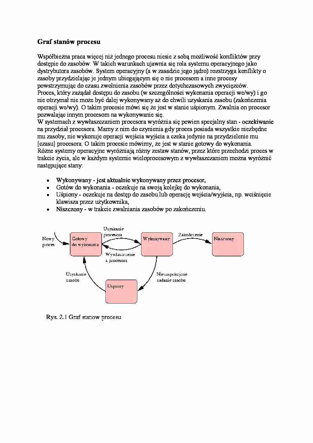 Graf stanów procesu - wykład - strona 1