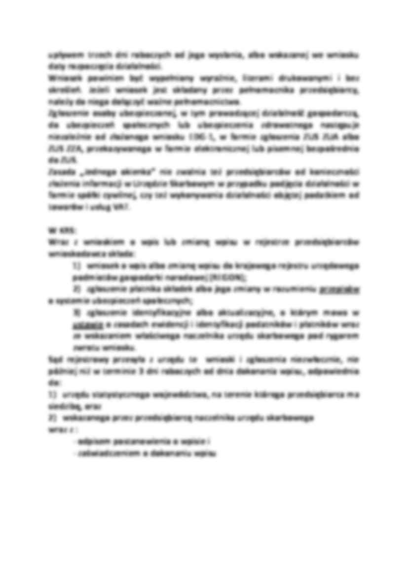 Rejestracja działalności gospodarczej według tzw zasady jednego okna - strona 2