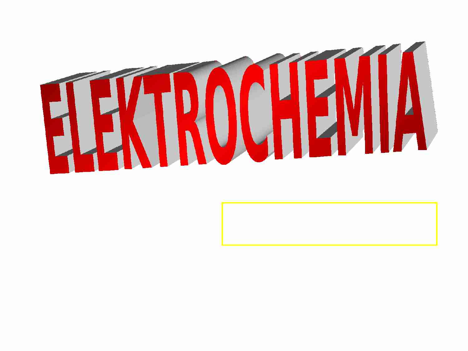 Elektrochemia - omówienie - strona 1