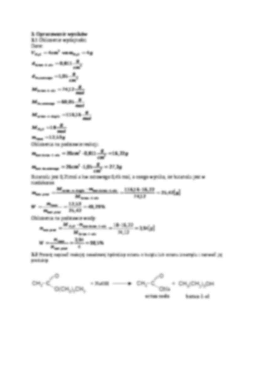 Chemia organiczna - estryfikacja - omówienie - sposób syntezy - strona 2