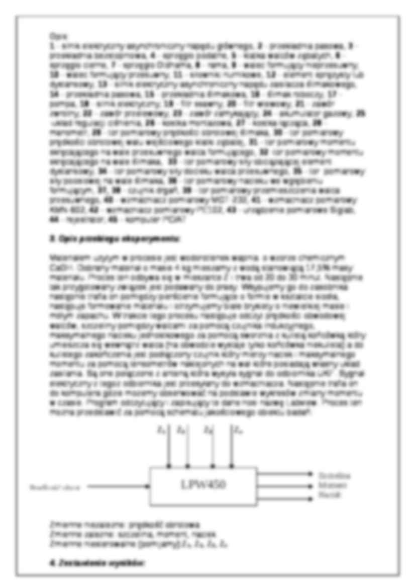 Badanie obciążeń elementów roboczych laboratoryjnej brykieciarki walcowej - strona 2