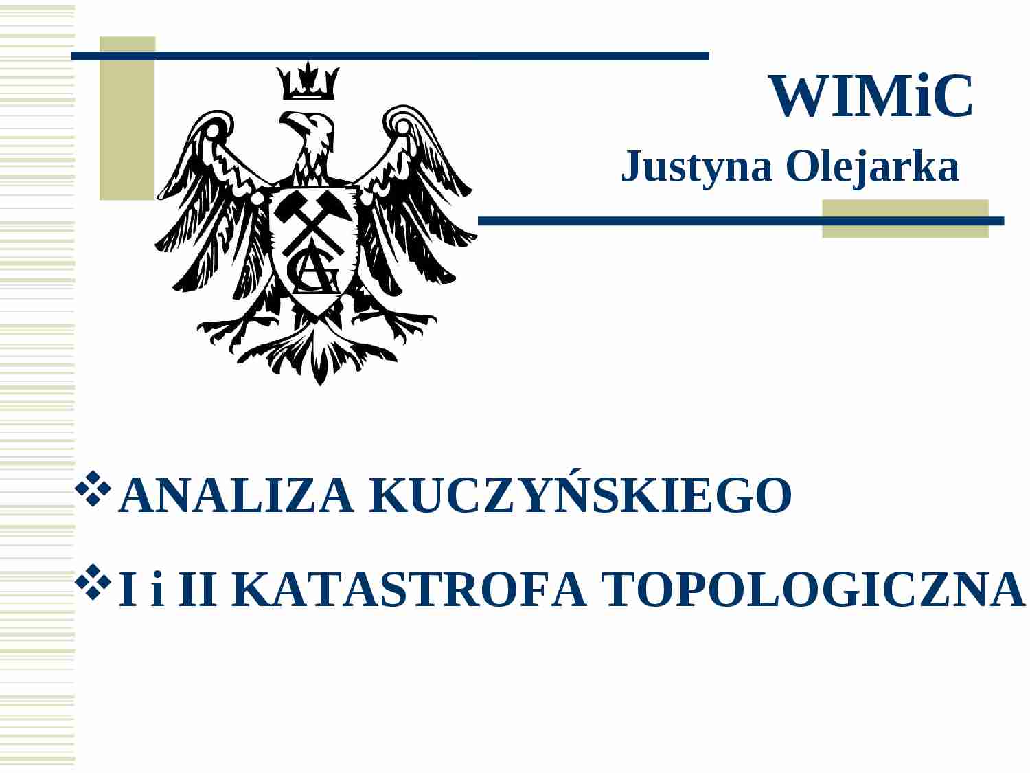 Analiza Kuczyńskiego - prezentacja - strona 1