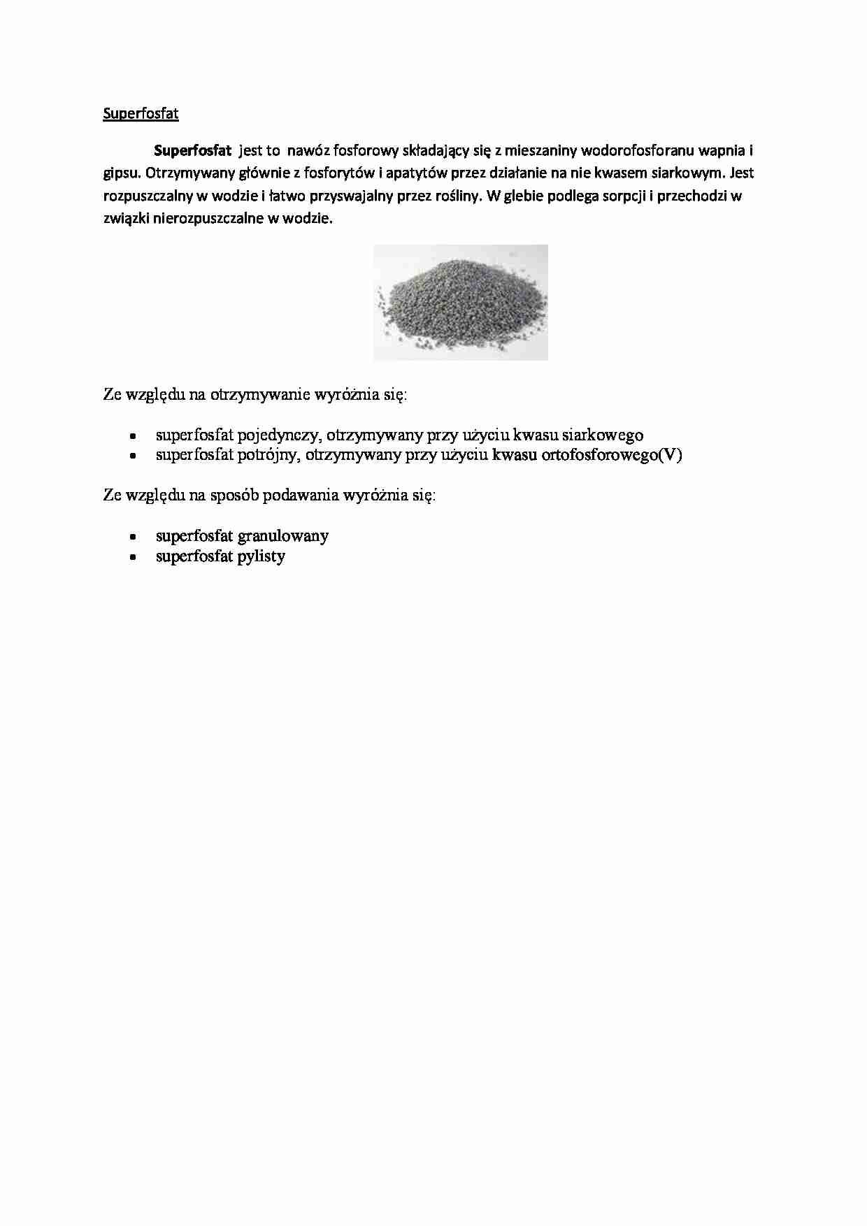 Superfosfat - strona 1
