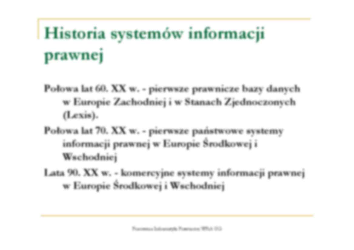Historia systemow informacji prawnej - omówienie - strona 2
