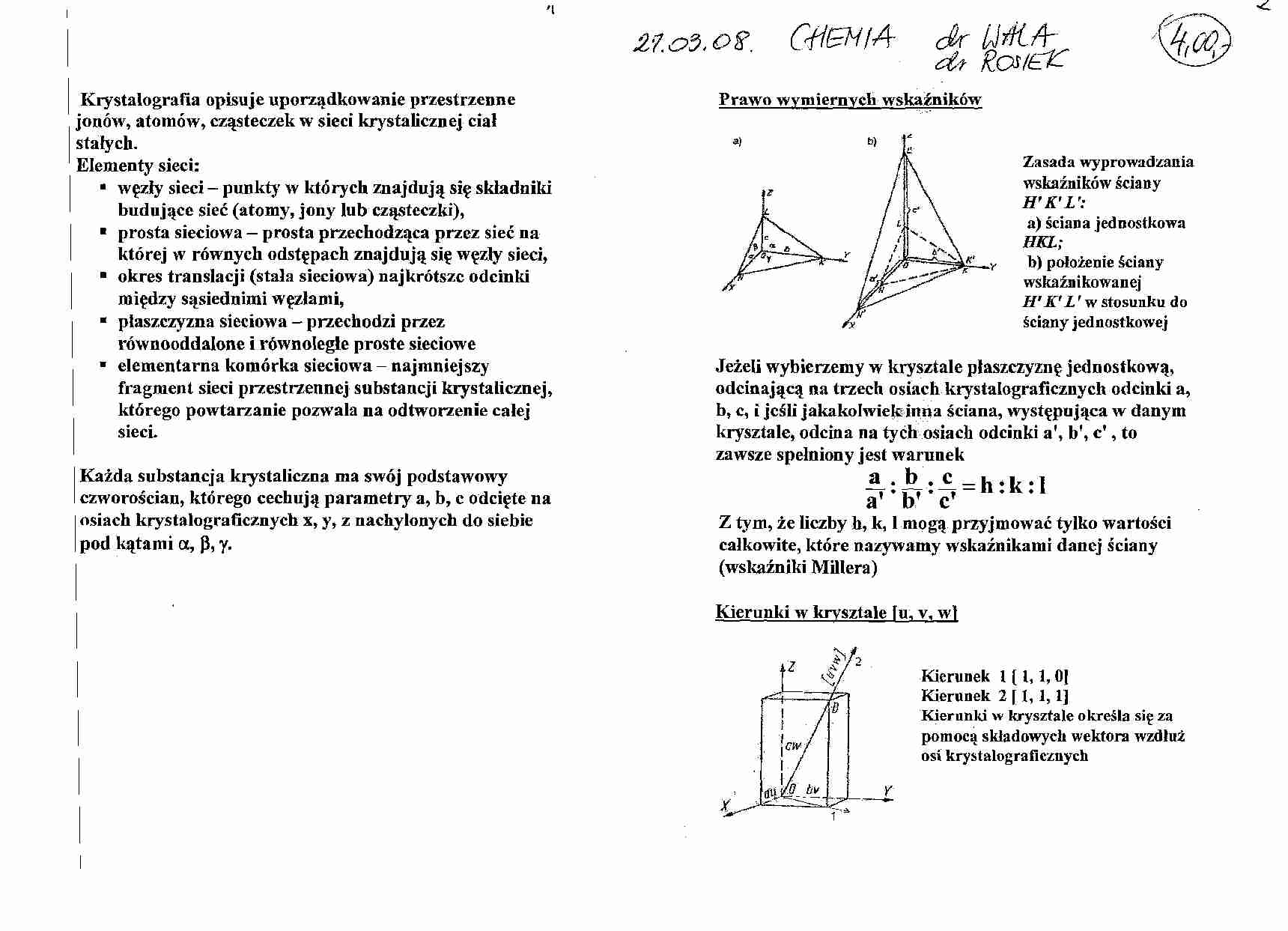 Chemia materiałów bud wyklad 2 - strona 1