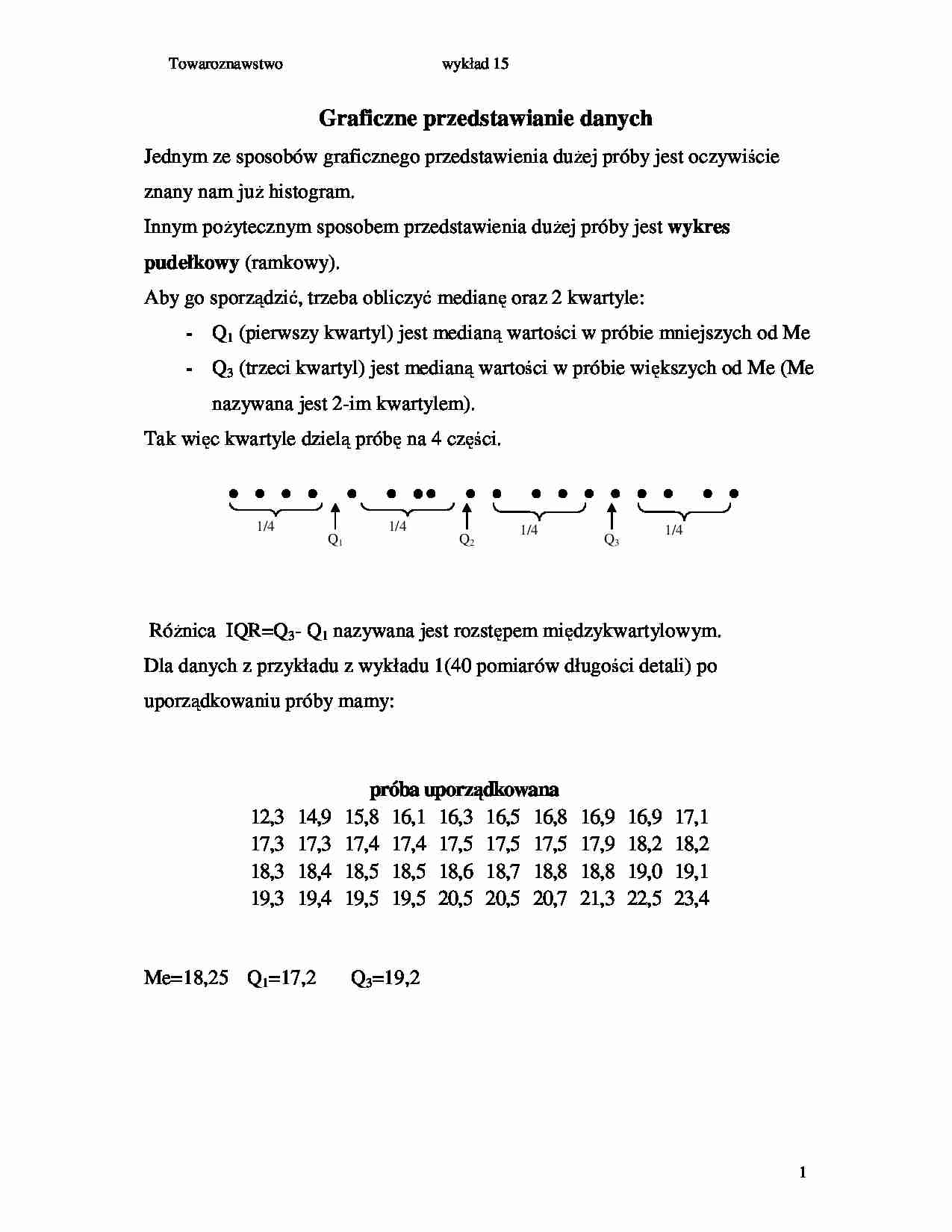 Graficzne przedstawianie danych (SEM IV) - strona 1
