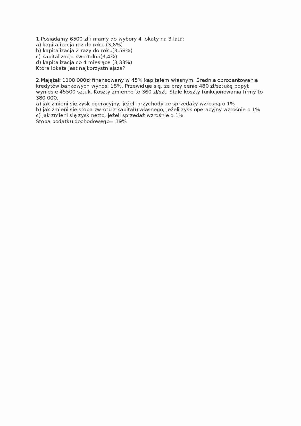 Kolokwium zaliczeniowe (sem IV) - strona 1