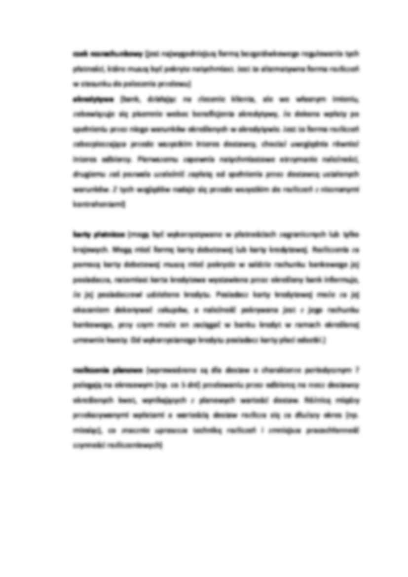 Rodzaje czynności bankowych i formy rozliczeń - omówienie  (sem II) - strona 3