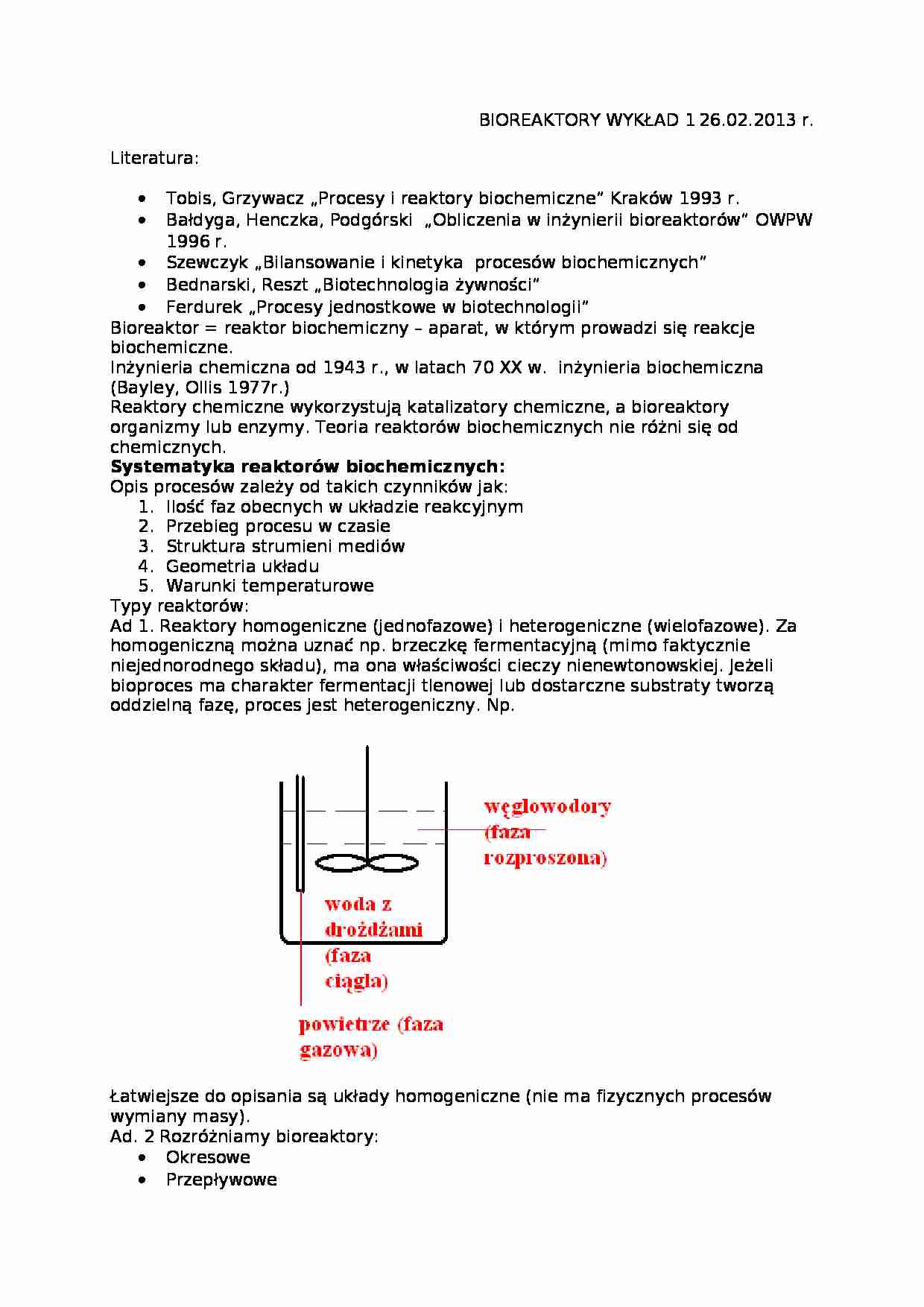 Bioreaktory - wykład - strona 1