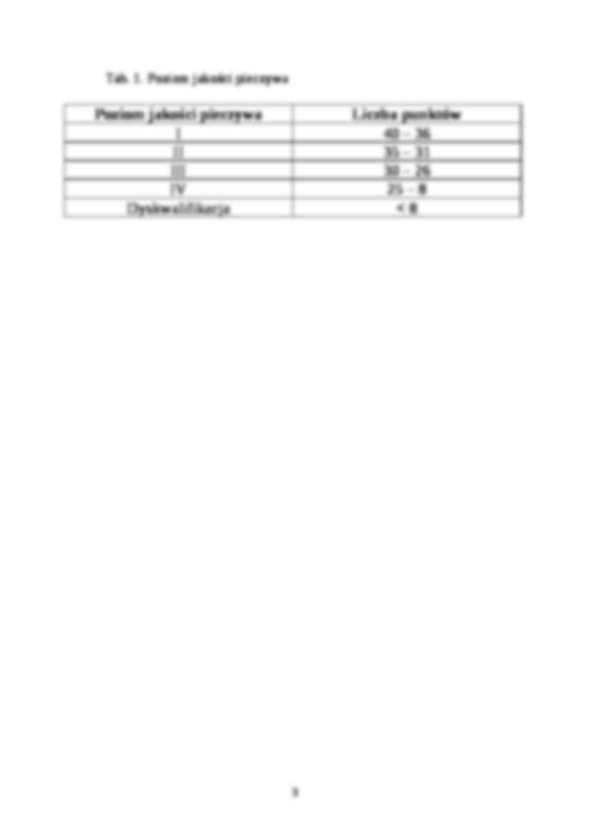 Wyklad - ocena towaroznawcza organoleptyczna pieczywa, sem V - strona 3