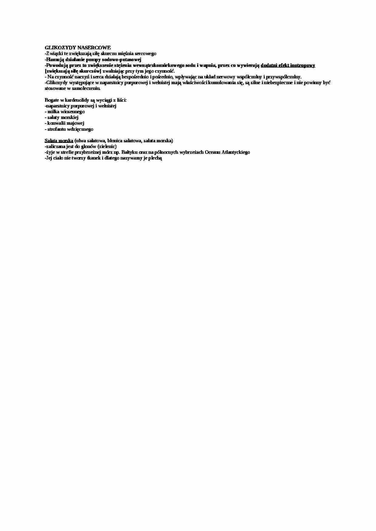Wykład - glikozydy nasercowe - strona 1