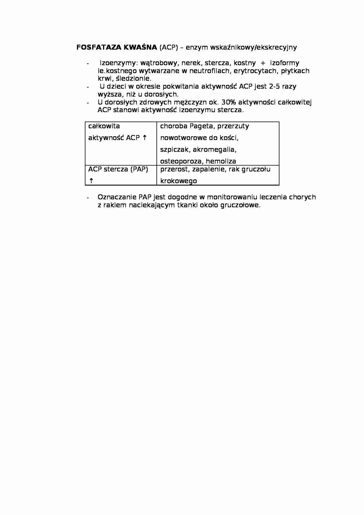 Wykład - fosfataza kwaśna - strona 1