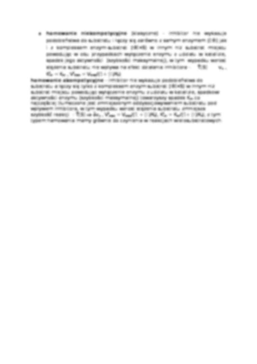Wykład - typy hamowań enzymatycznych - strona 2