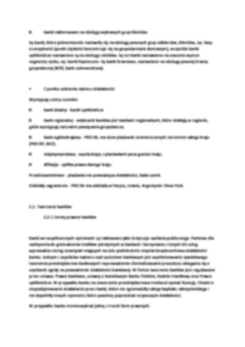 Banki komercyjne - wykład - strona 2