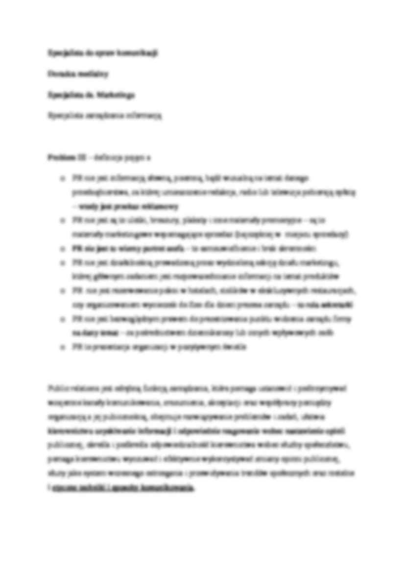 Public relations - wykład 1 (sem V) - strona 2