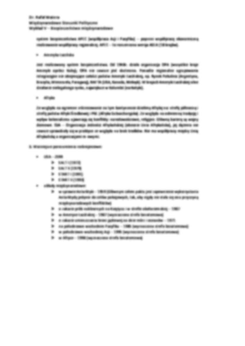 Bezpieczeństwo międzynarodowe - wykład - Współczesne koncepcje  - strona 2