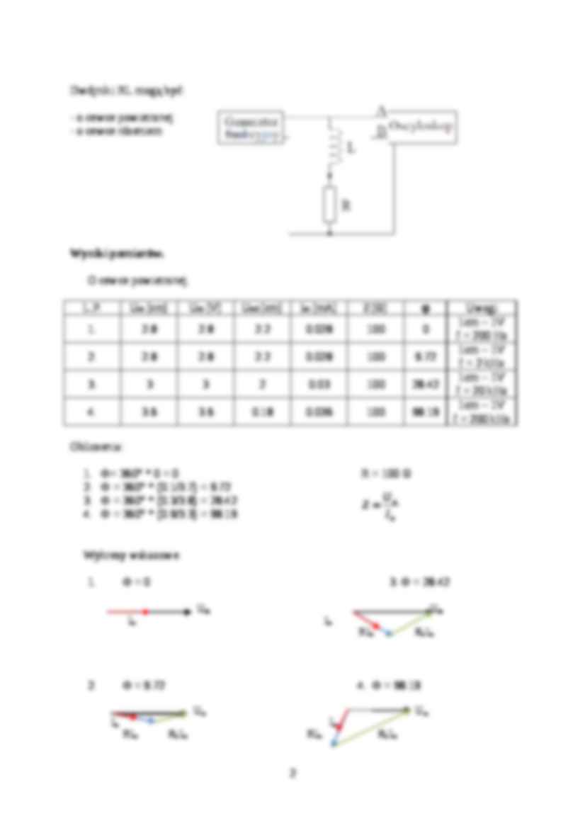 Elektrotechnika - sprawozdanie nr 1 - strona 2