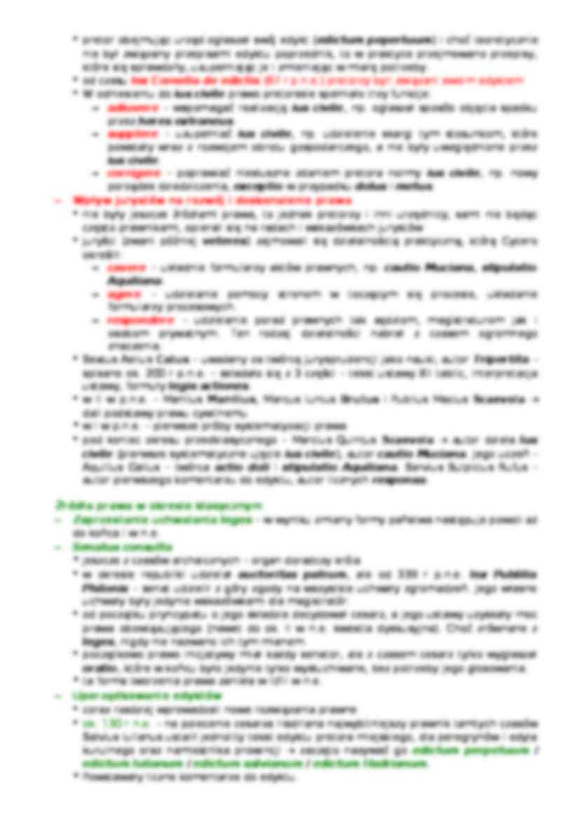 Rzymskie systematyzacje prawa prywatnego-opracowanie - strona 3