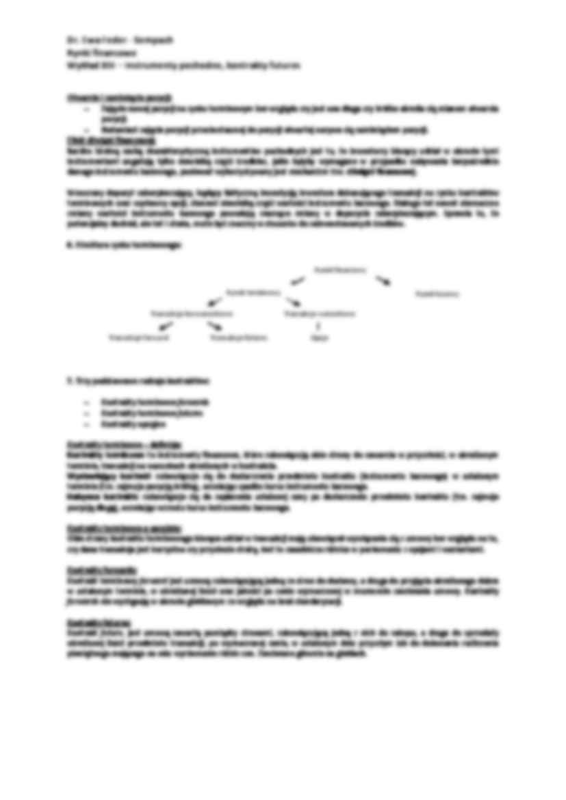 Instrumenty pochodne, kontrakty futures - wykład - strona 2