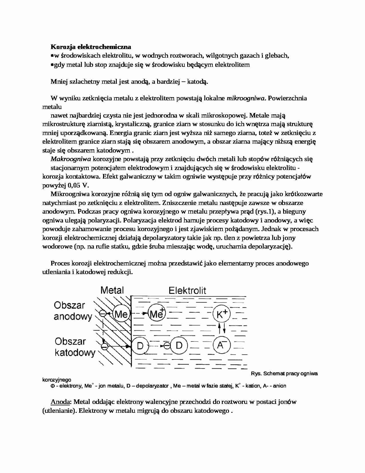 Wykład - korozja elektrochemiczna - strona 1