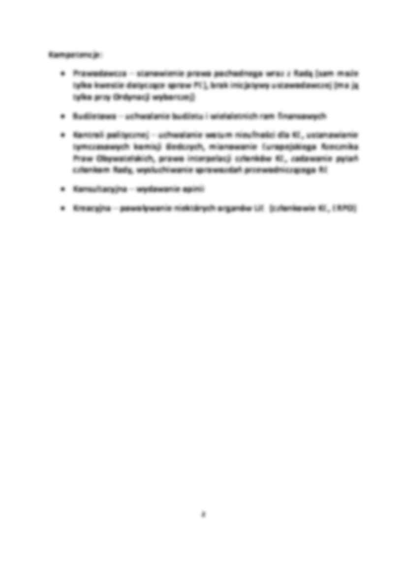 Parlament Europejski - skład, struktura wewnętrzna, kompetencje - wykład - strona 2