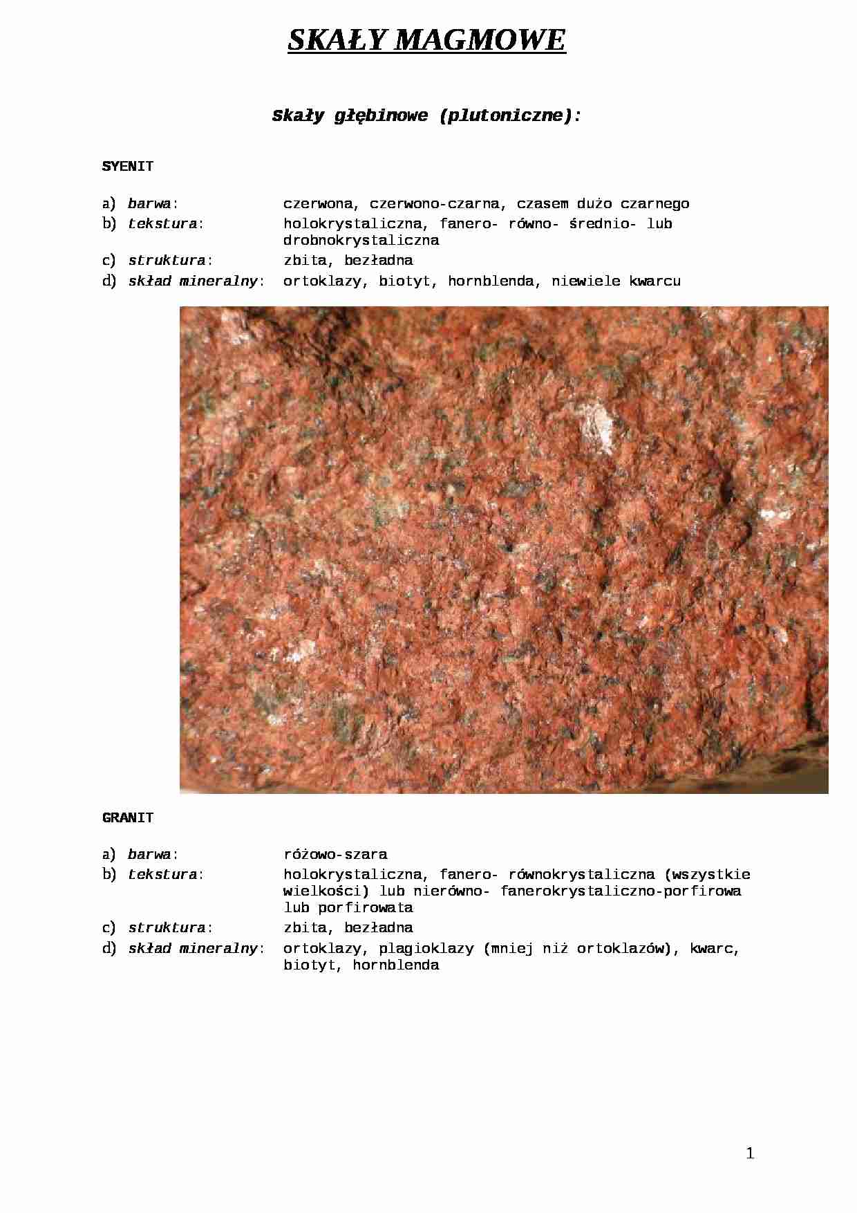 geologia - skały magmowe - strona 1