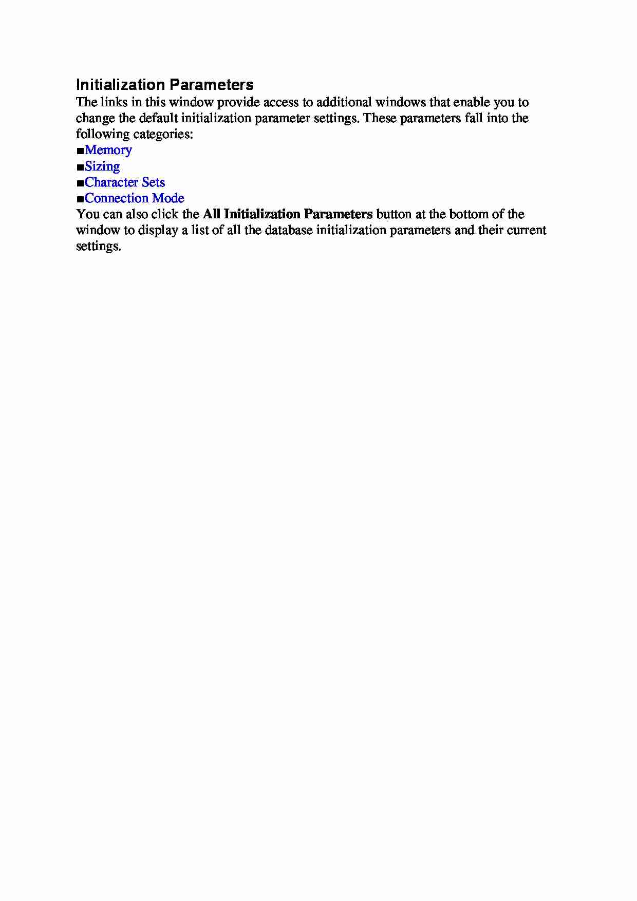 Initialization Parameters - wykład - strona 1