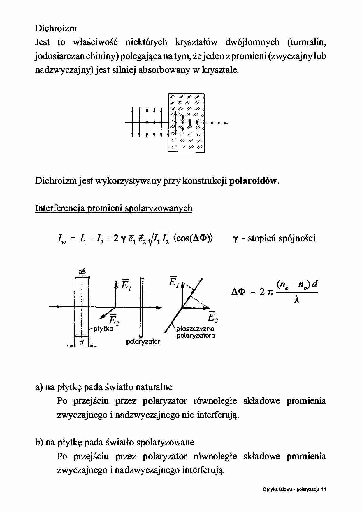 Polaryzacja w fizyce -  Dichroizm - strona 1