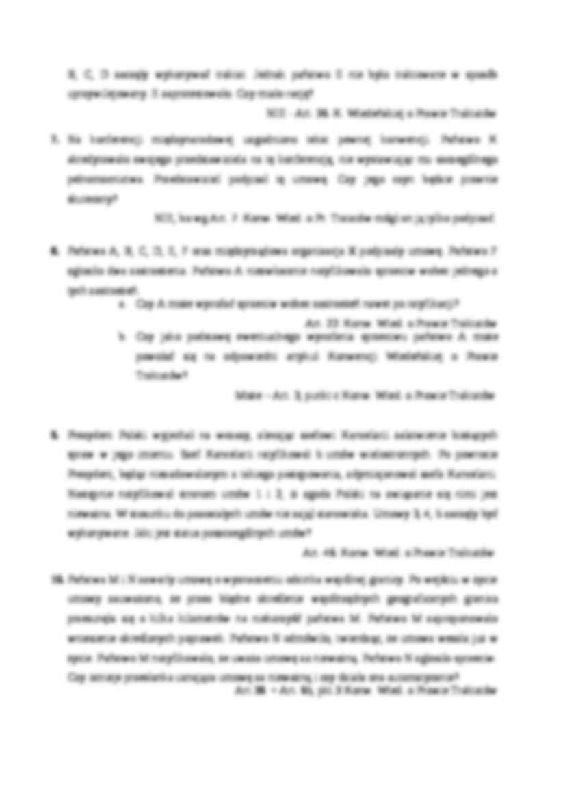Prawo międzynarodowe - kazusy - omówienie  - strona 2