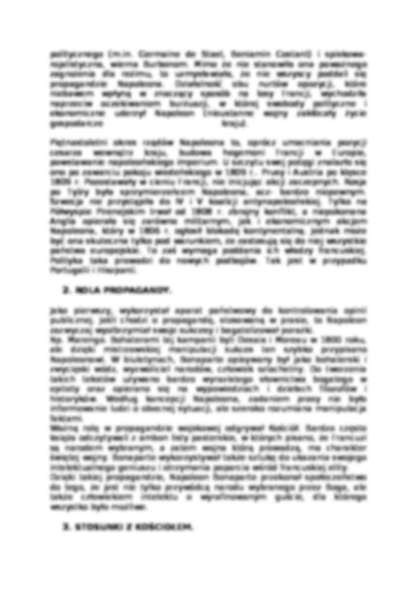  Historia społeczna Europy 20.10.11r. Bonaparte  - strona 2