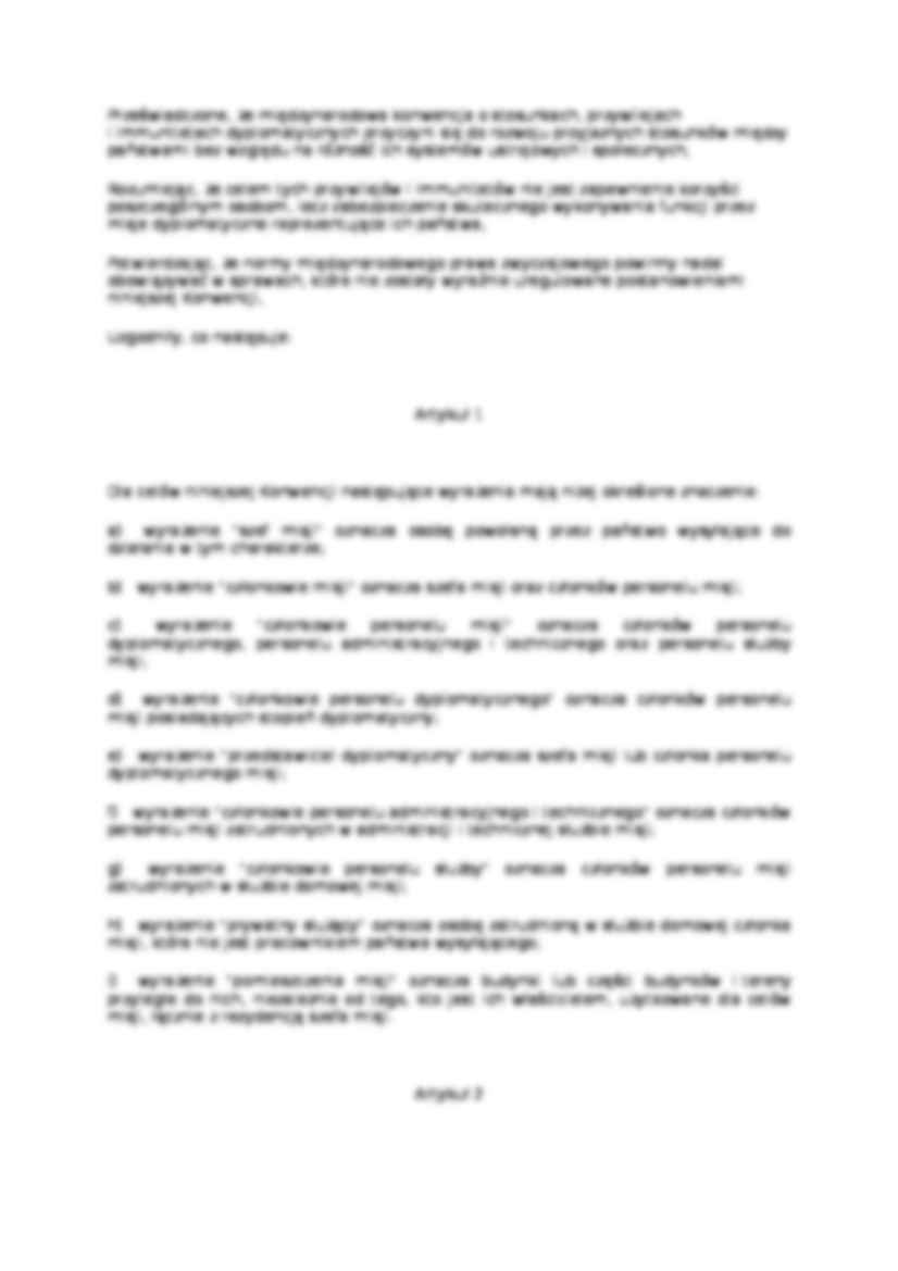 Konwencja wiedeńska o stosunkach dyplomatycznych - Karta  Narodów Zjednoczonych, - strona 2